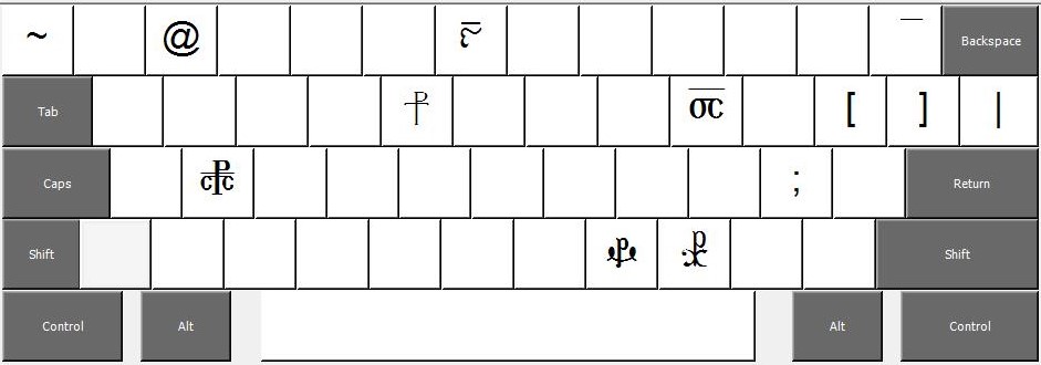 Coptic keyboard alt + ctrl