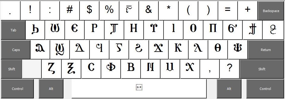 Коптский алфавит скопировать